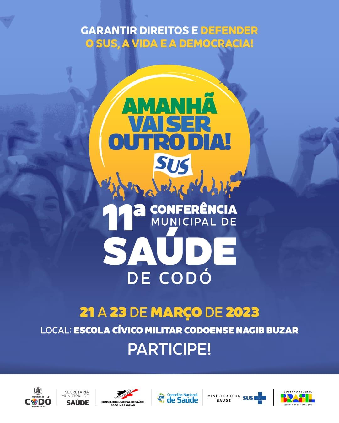 Prefeitura de Codó convida a população para participar da 11ª Conferência Municipal de Saúde   